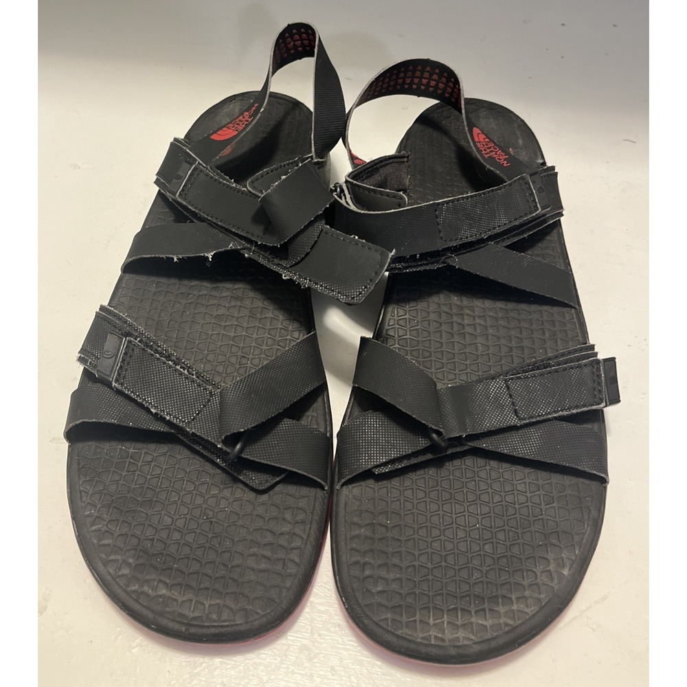 The North Face Sandals Black Mens 11 HooknLoop Straps Open Toe Hydrotrak